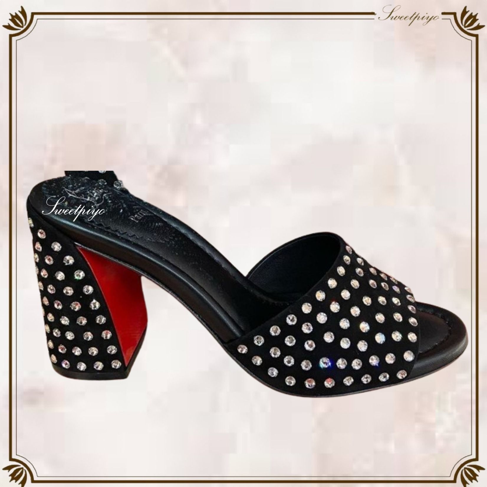 《美品》 Christian Louboutin ブラック パンプス25cm Cole Haan 8.5B（Cole Haan Shoes Womens 8.5 B Mule Clogs