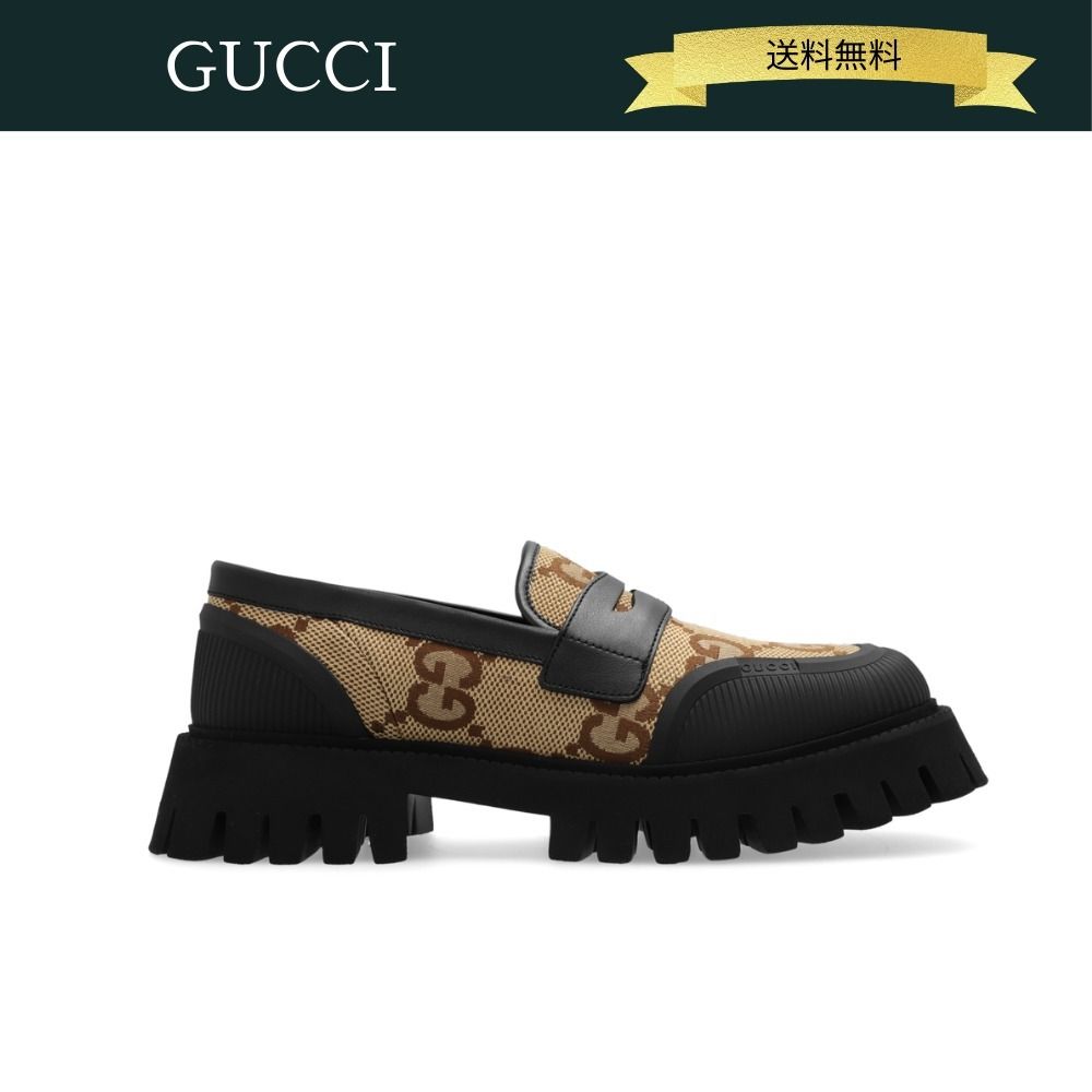 GUCCI - グッチ GUCCI ローファー スリッポン GG柄 キャンバス