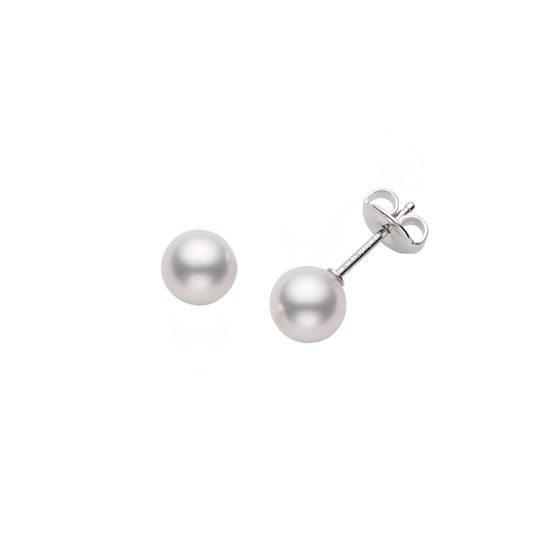 ［すぐにお届け］MIKIMOTO ピアス(真珠サイズ：約8.25mm) WGK18 MIKIMOTO - ミキモト ピアス 真珠 パール 8.5mm K18WG の通販 by