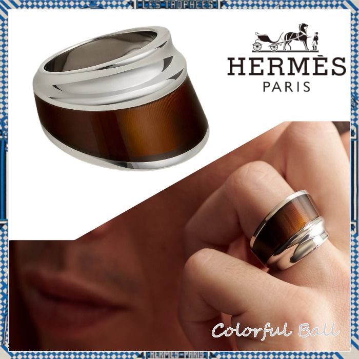 【おしゃれ上級者だからこそ!】HERMES★エクウスリング お洒落メンズへ】HERMES エクウスリング 指輪 (HERMES/指輪