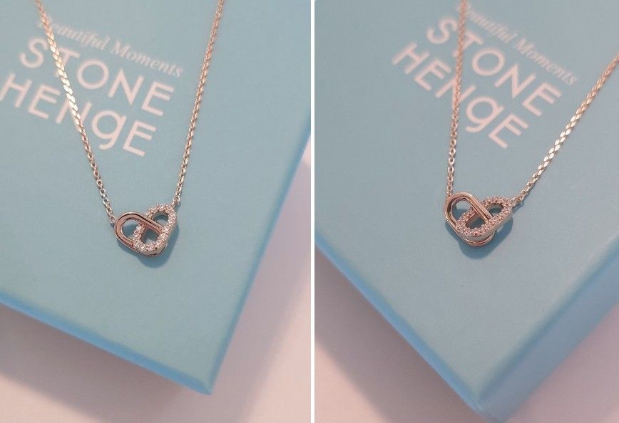 STONE HENgE◆silver925 ローズゴールド C.Z ネックレス STONE HENgE◇silver925 ローズゴールド C.Z ネックレス