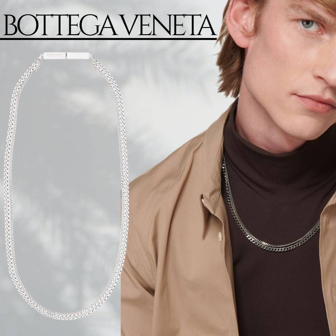 海外ブランドアウトレット通 BOTTEGA VENETA】スターリングシルバー チェーン ネックレス アクセサリー