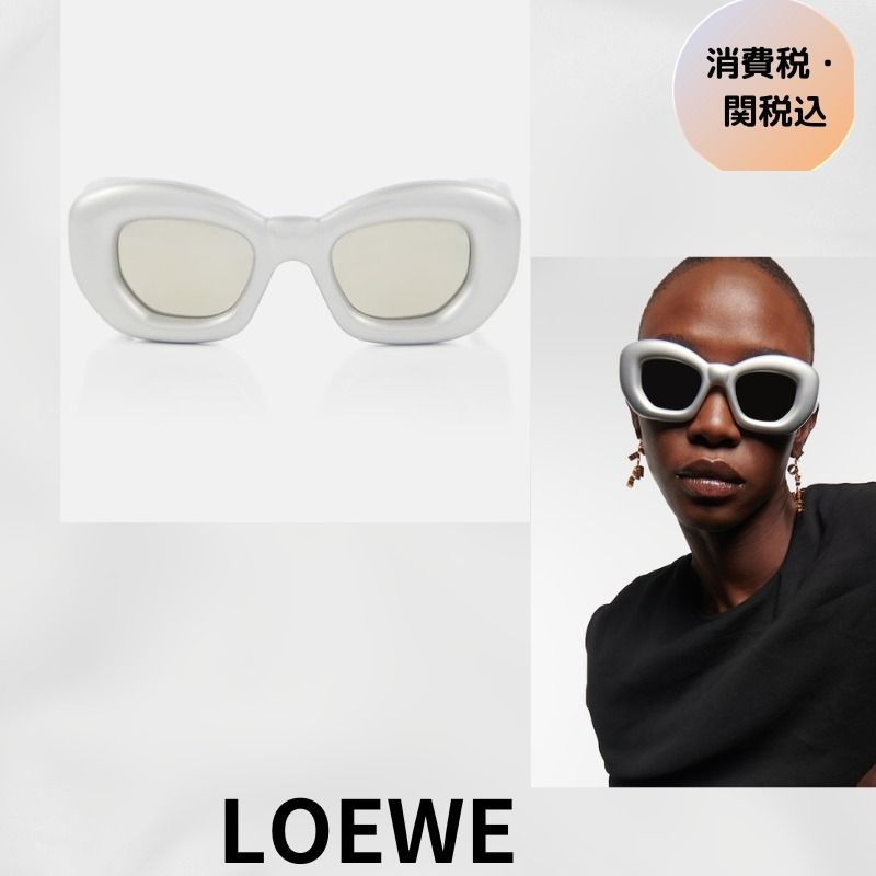 LOEWE セール★ サングラス 膨らませた長方形のサングラス (LOEWE/サングラス) 104475644