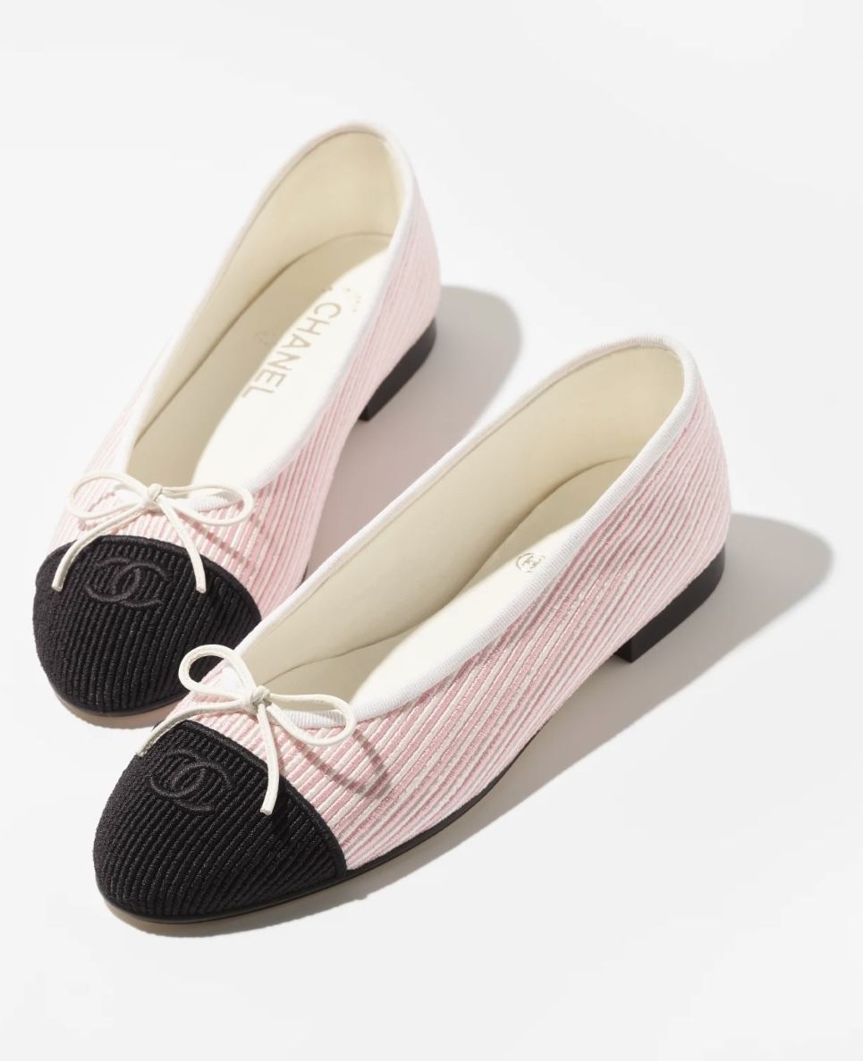【キュートな色合い♡】CHANEL バレリーナ 春色カラーがキュート♡】シャネル バレリーナシューズ (CHANEL