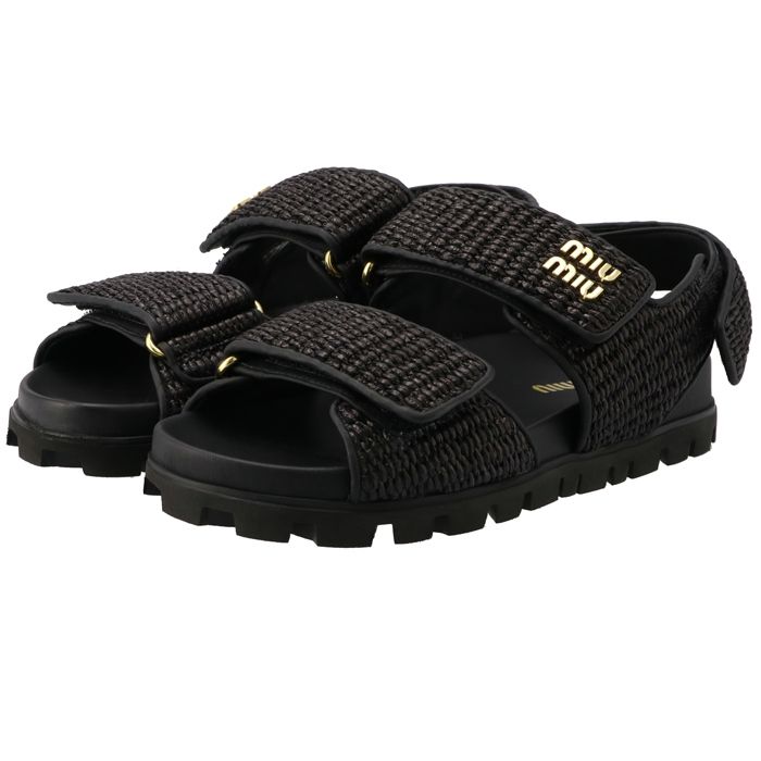 ミュウミュウ Miu Miu MIUMIU サンダル 5XX644 Q1D キャンバス