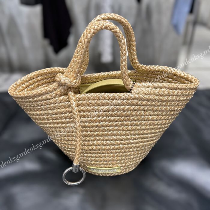 BALENCIAGA IBIZA スモールストラップ付き バスケット 限定 即納 BALENCIAGA IBIZA スモール ストラップ付きバスケット