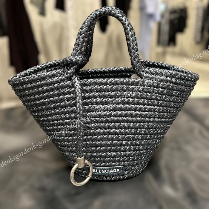 限定 即納 BALENCIAGA IBIZA スモール ストラップ付きバスケット