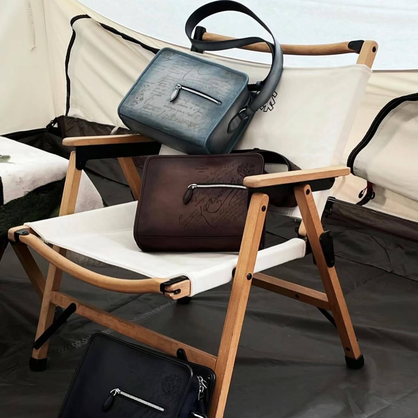 BERLUTI】ジャーナリエ レザー メッセンジャーバッグ (Berluti