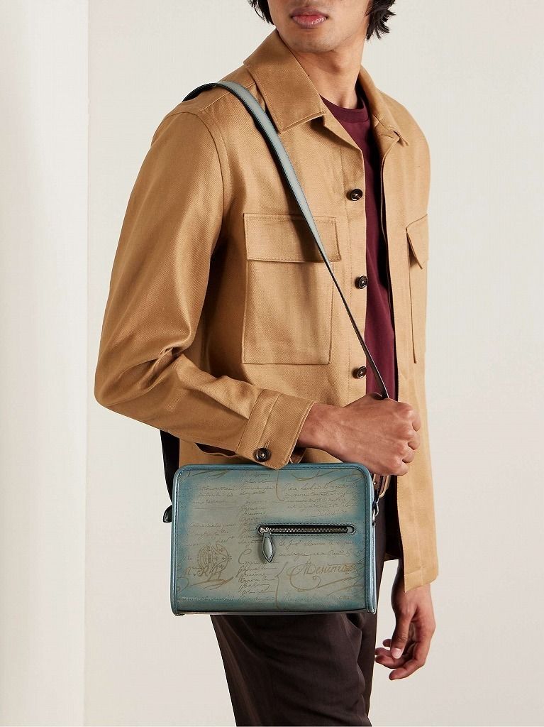 【Berluti】魅力あふれる◎メッセンジャーバッグ BERLUTI】ジャーナリエ レザー メッセンジャーバッグ (Berluti