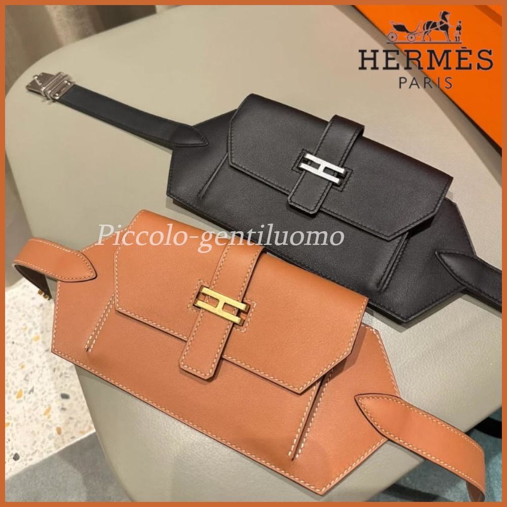ミニマルに美しく【HERMES】エラン ポケット 24 バッグ スタイリッシュでお洒落♪】HERMES エラン ポケット 24 ベルト
