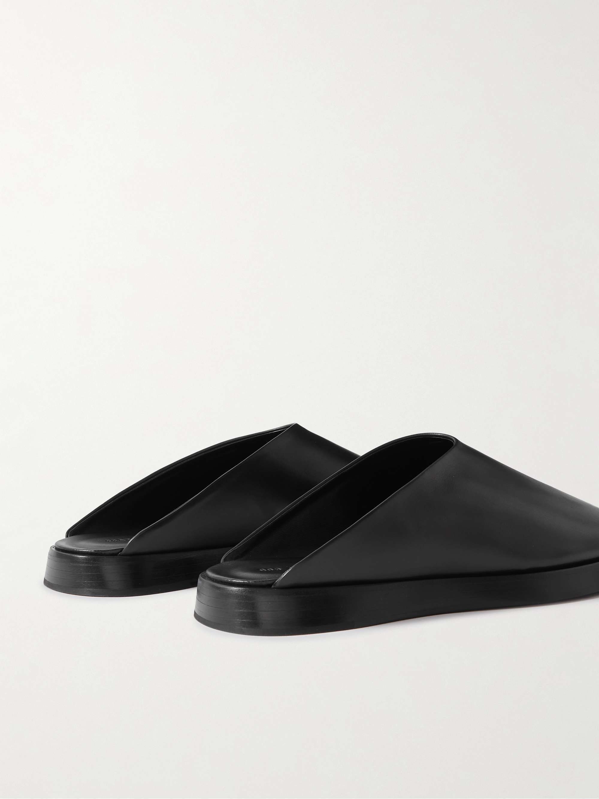 24SS new /FEAR OF GOD レザーミュール BLACK (FEAR OF GOD/靴