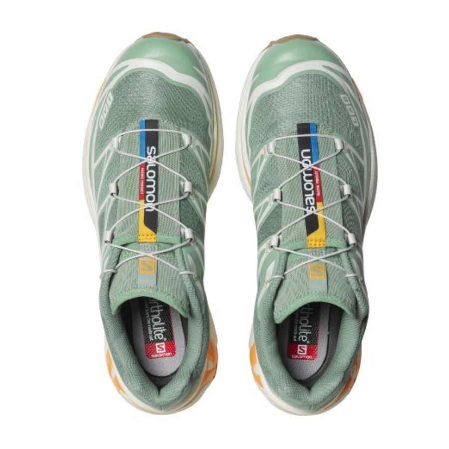 SALOMON☆XT-6☆兼用☆GRANITE GREEN/AQUA/BLAZING ORANGE