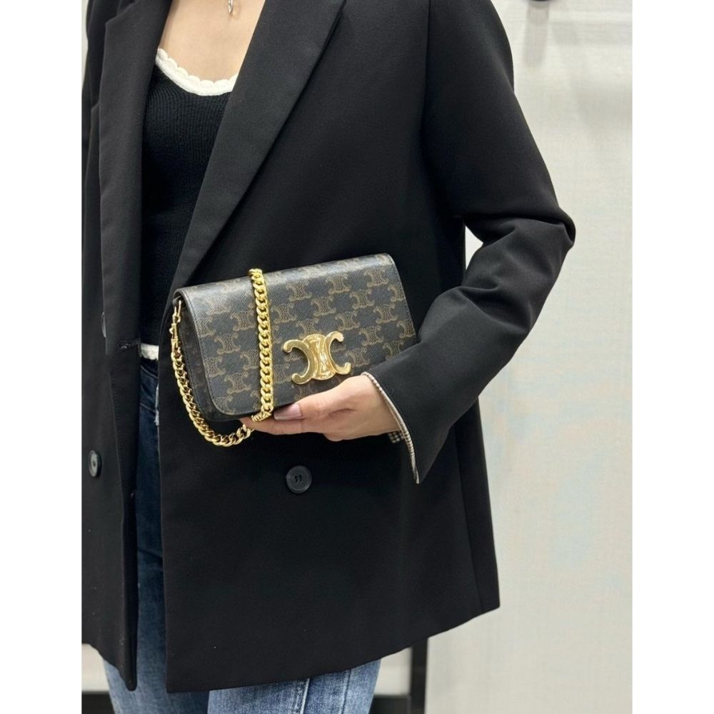 CELINE マルチポシェット トリオンフキャンバス ☆大人気☆【CELINE】トリオンフキャンバス マルチポシェット