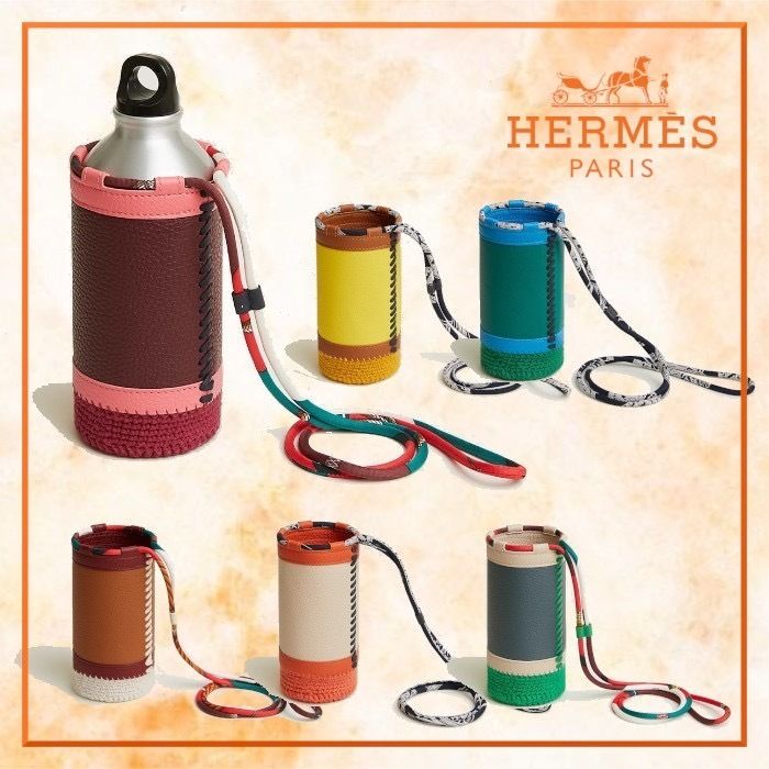 【折りたためる◆】お出かけに便利！ HERMES ボトルホルダー 折りたためる◇】お出かけに便利！ HERMES ボトルホルダー