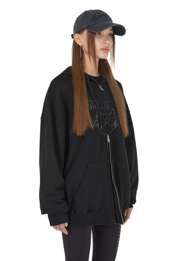 ITZAVIBE☆韓国アイドル着用☆SIGNATURE GRAPHIC HOOD ZIP-UP