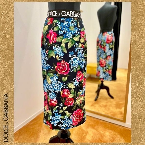 DOLCE＆GABBANA ドルチェ＆ガッバーナ ドルガバ スカート 黒