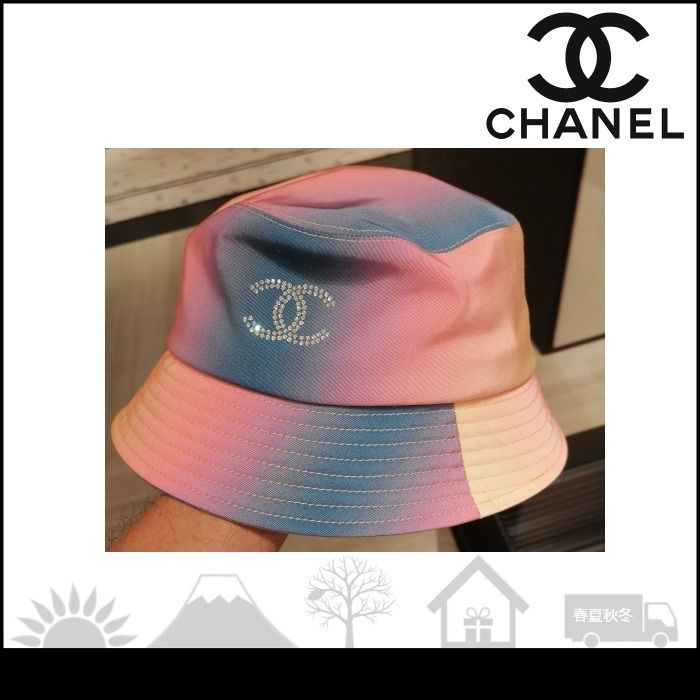 ※即発可能、1点のみ【CHANEL】 シャネル バケットハット かわいい♡】CHANEL 帽子 バケットハット クロシェハット