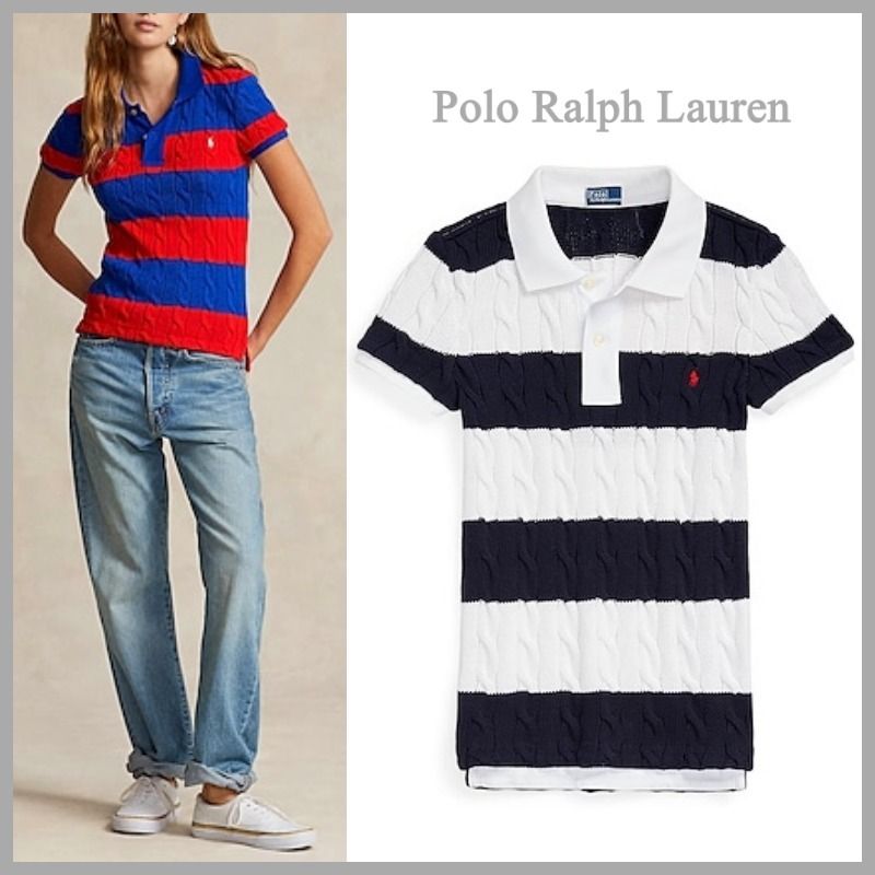Polo Ralph Lauren】半袖 ニット プルオーバー *送料/関税込