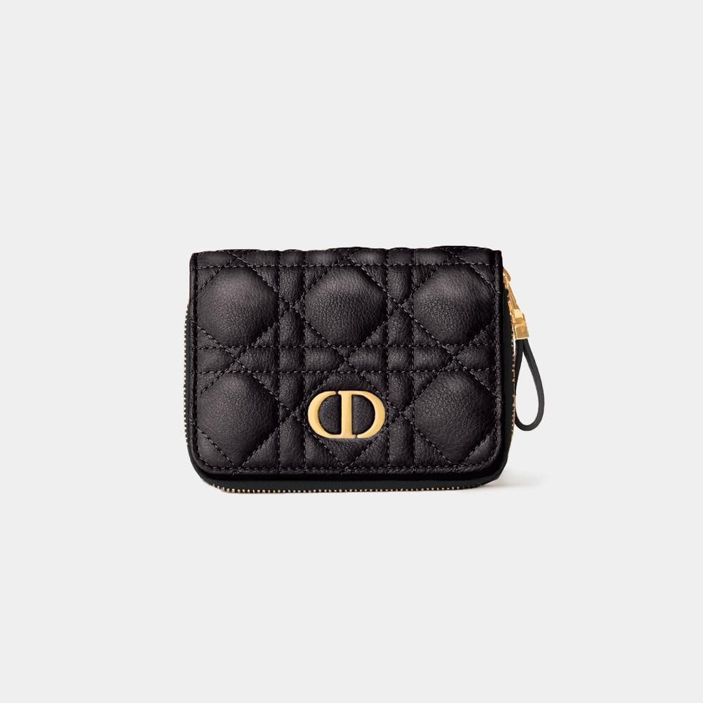 すぐ届く☆【Dior】Dior Caro Scarlet ウォレット ミニ財布 DIOR】Caro Scarlet Wallet コンパクトウォレット (Dior