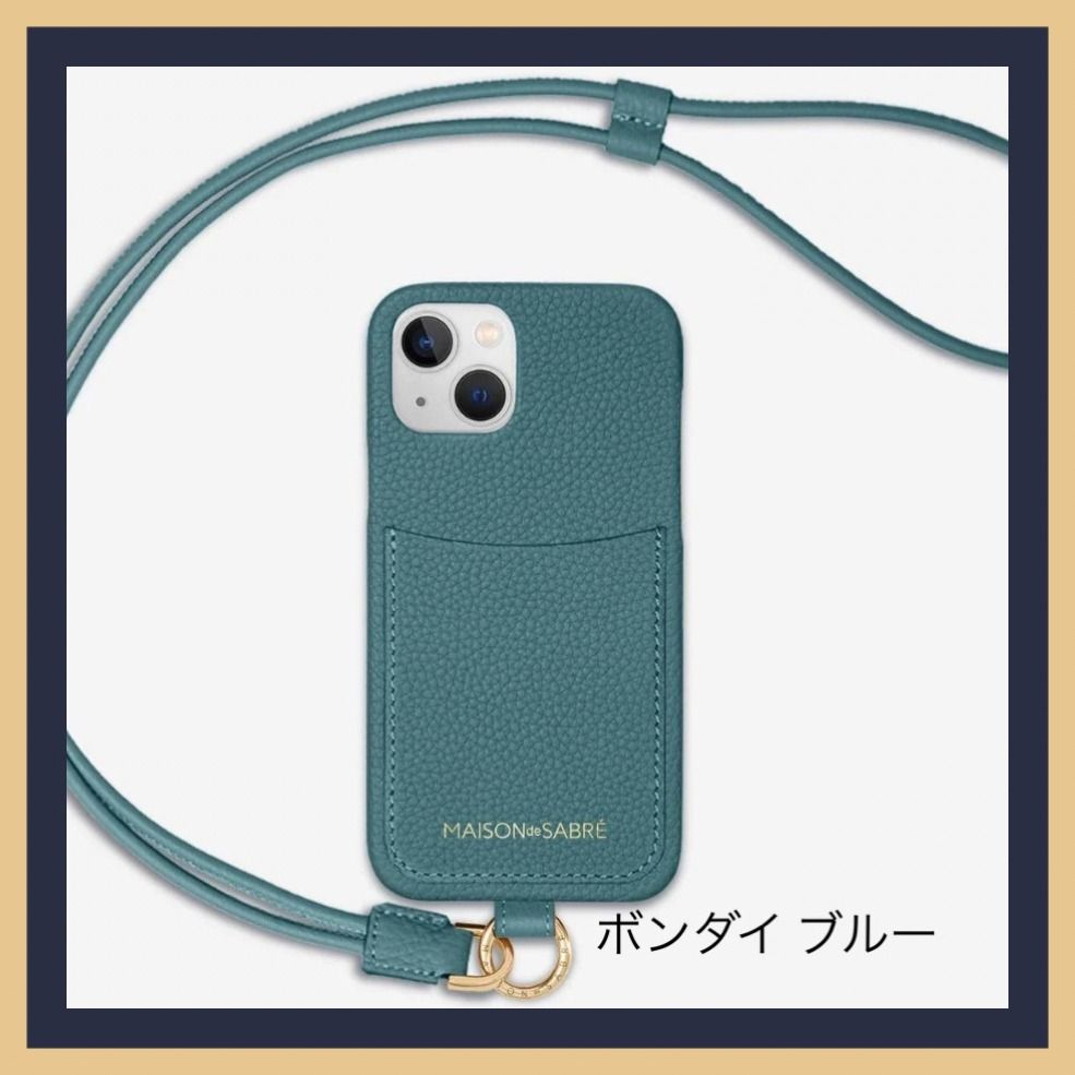 MAISON de SABRE】 iPhone14 スリング スマホ ケース (MAISON de