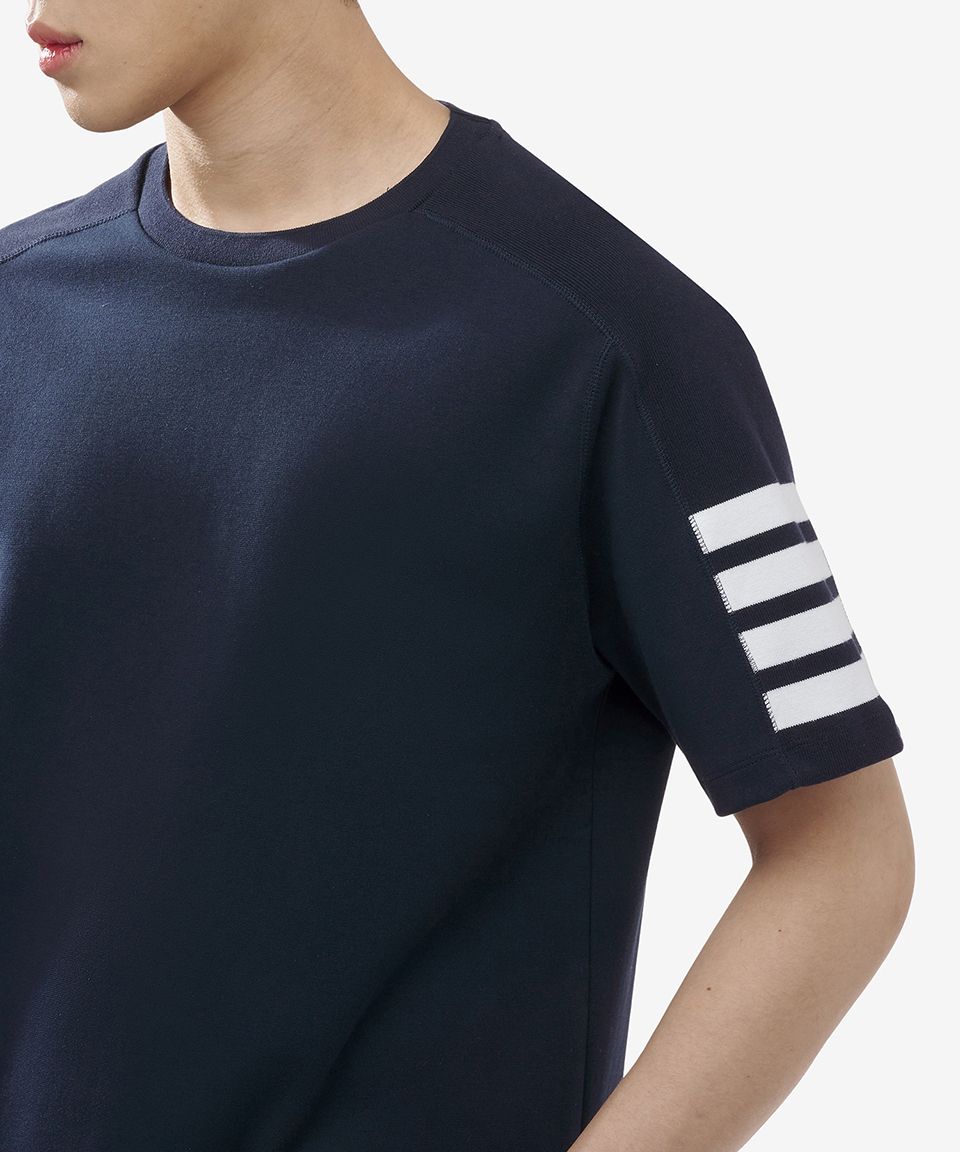 トムブラウン メンズ 半袖Tシャツ MJS246A 07323 415 THOM BROWNE》 MJS246A 07323 415 コットン Tシャツ (THOM