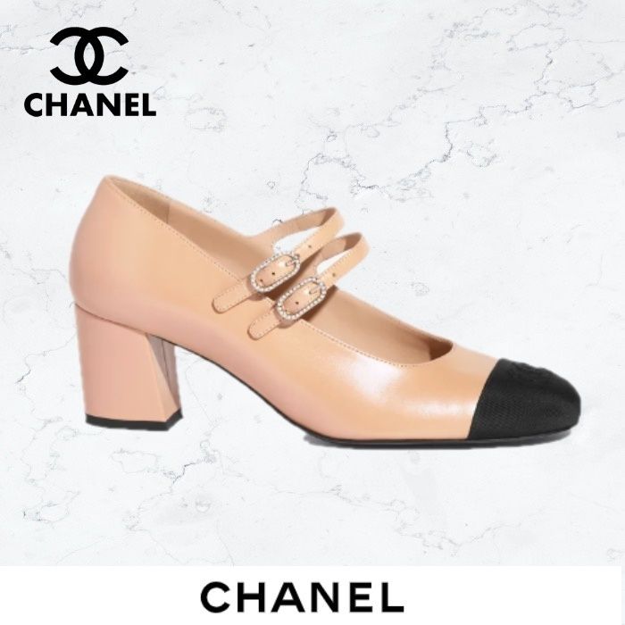 【24SS新作 ダブルストラップ】CHANEL メリージェーン パンプス 24SS☆》CHANEL メリージェーン ダブルストラップ (CHANEL