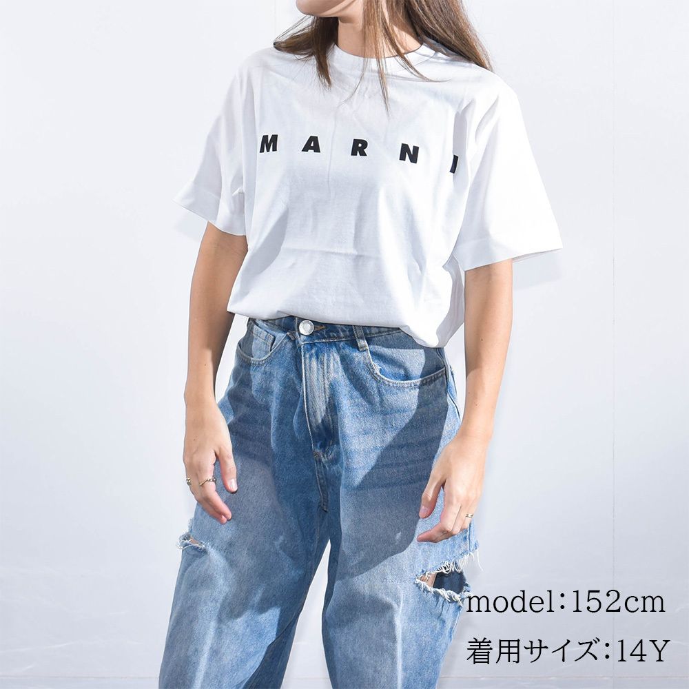 マルニ Tシャツ レディース ロゴ 長袖 ブランド M002MV M00HZ