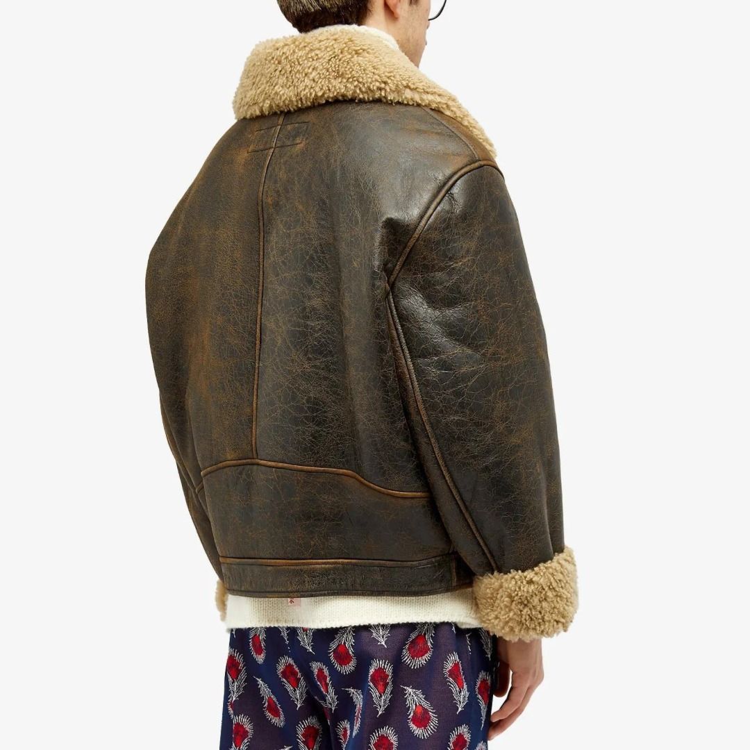 大人気★ACNE STUDIOS ムートンジャケット Acne studios】アクネ ムートンジャケット ボア ブラウン (Acne