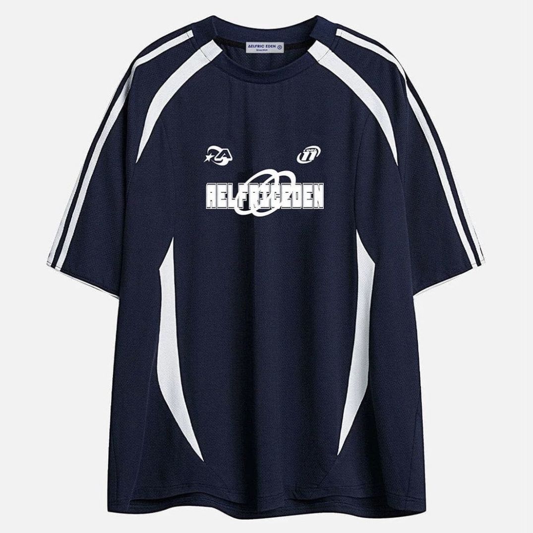【Aelfric Eden】デニム プリント デザイン Tシャツ 2色 Aelfric Eden(エルフリック エデン) Tシャツ・カットソー(メンズ