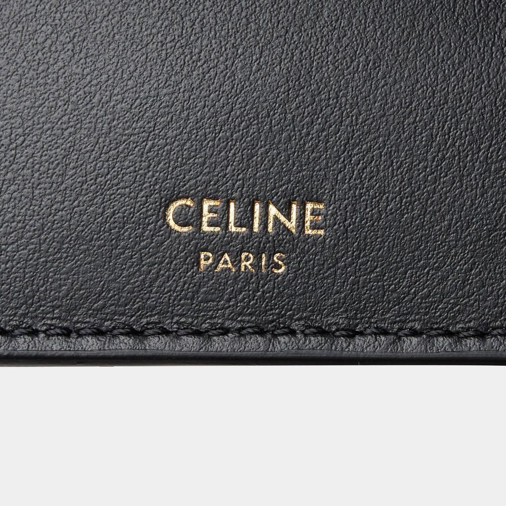 CELINE】カーフスキン スモールウォレット 16（セーズ）/black