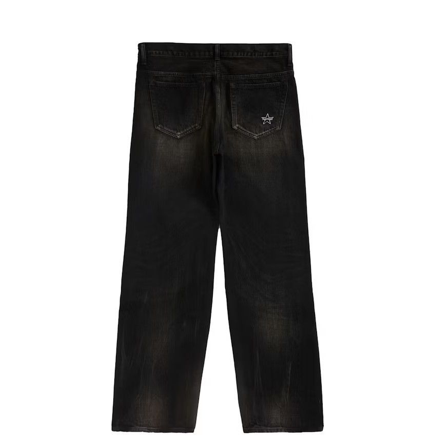 Supreme☆定番☆ダメージ加工 ルーズフィットセルビッチジーンズ