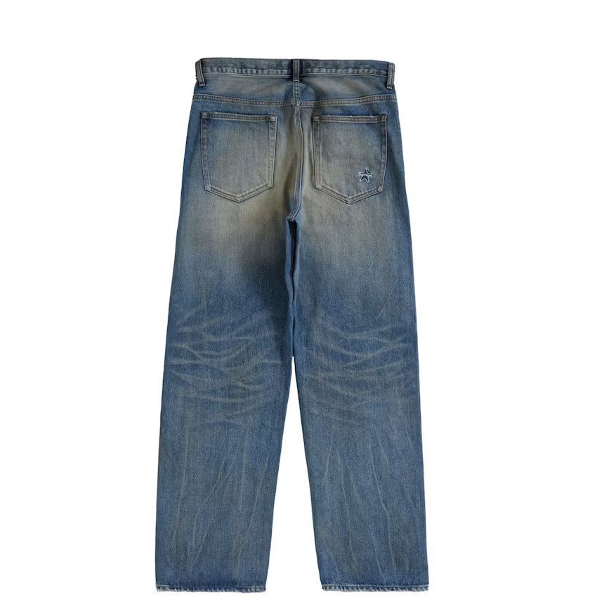 Supreme☆定番☆ダメージ加工 ルーズフィットセルビッチジーンズ