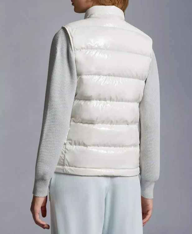 MONCLER 2024春夏新作 ロゴ付きライトダウンベスト ALCIBIA