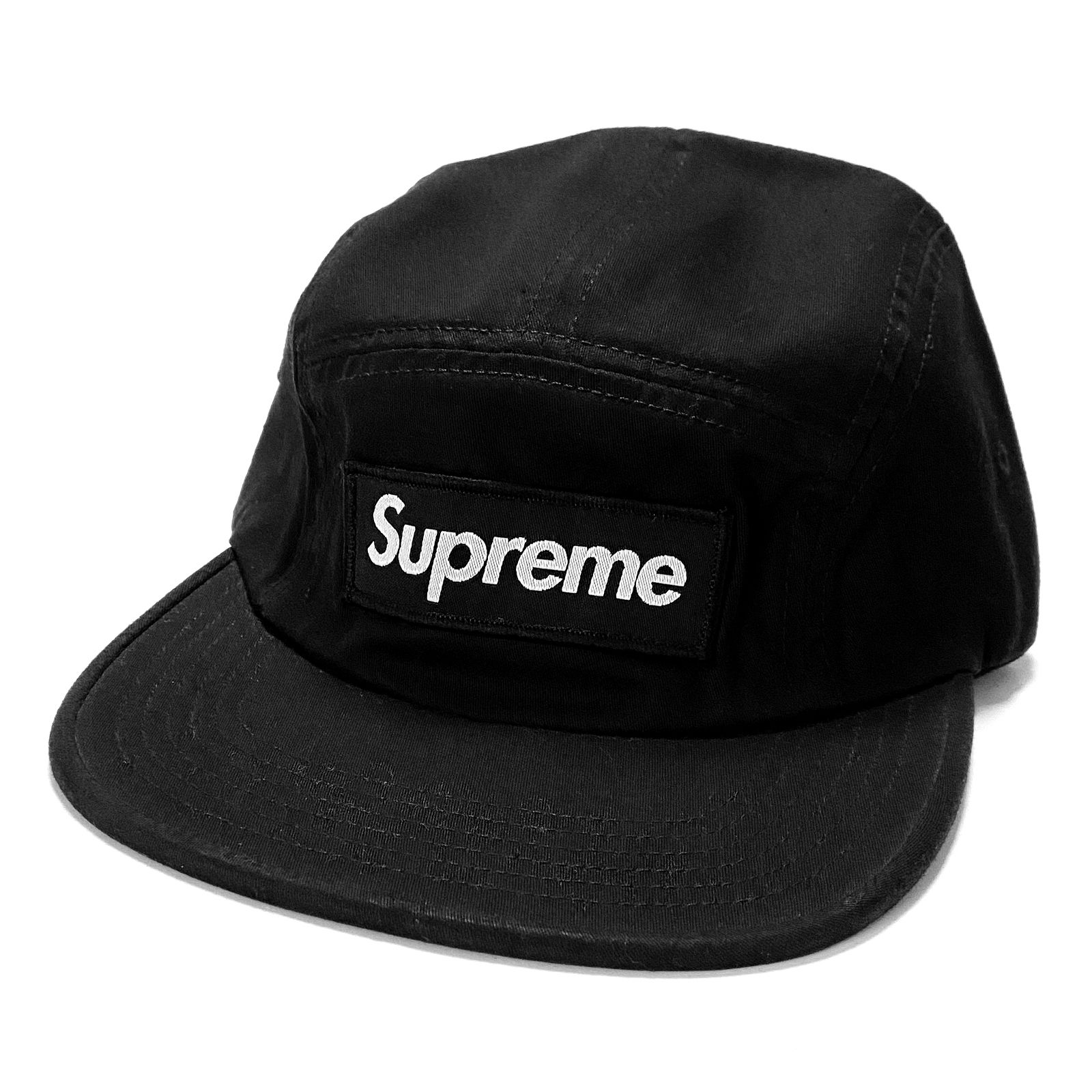 supreme キャップ ブラック