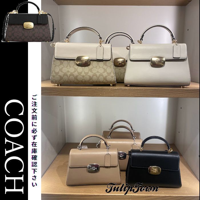 COACH】Eliza トップ ハンドル 在庫確認下さい (Coach
