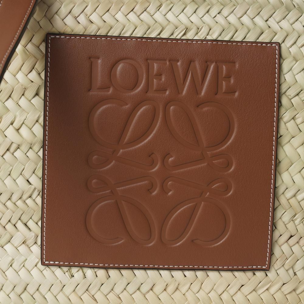 LOEWE バスケットバッグ ラージ (ヤシの葉&カーフ)△327.02.S81