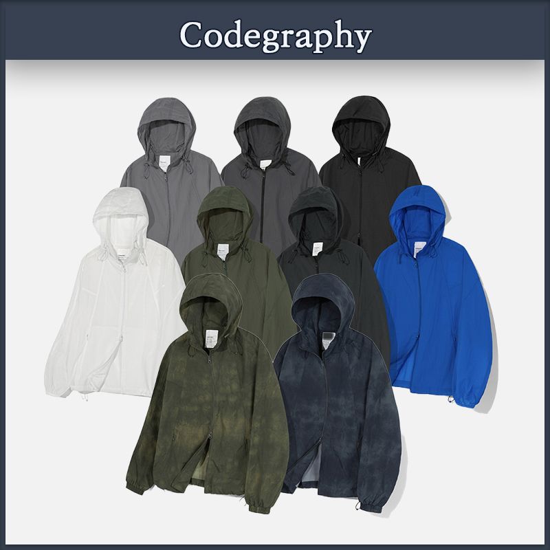 【CODEGRAPHY】24SS★テックナイロンパーカーウインドブレーカー CODEGRAPHY】24SS☆テックナイロンパーカーウインドブレーカー