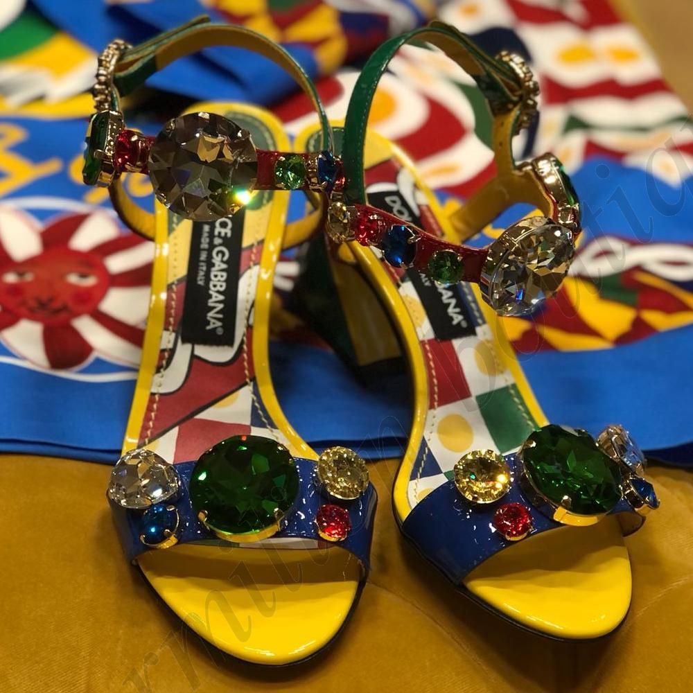 Dolce & Gabbana ラインストーン サンダル マルチカラー (Dolce