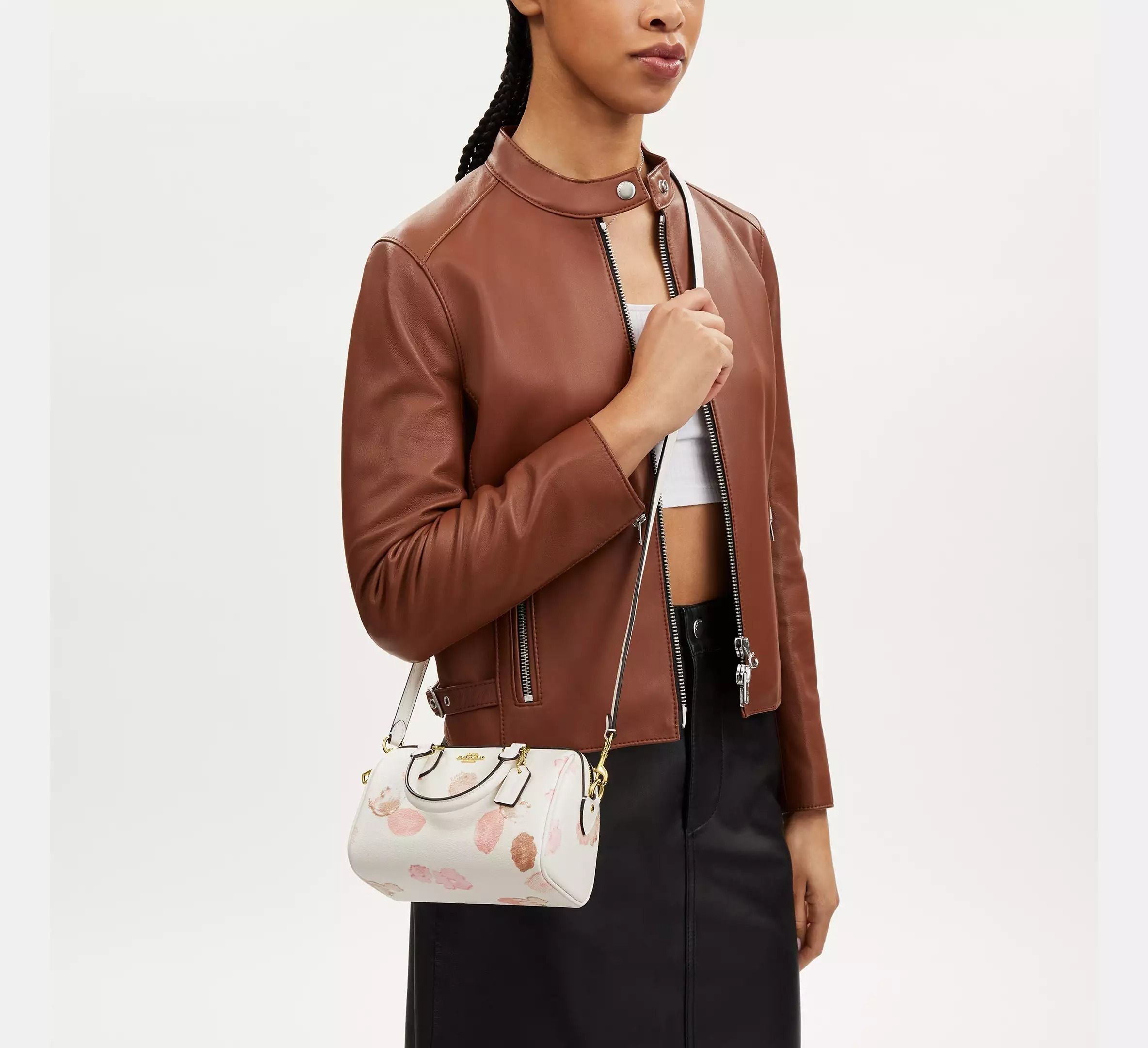 【COACH】ミニ ローアン クロスボディ・フローラル プリント COACH☆ミニ ローアン クロスボディ・フローラル プリント