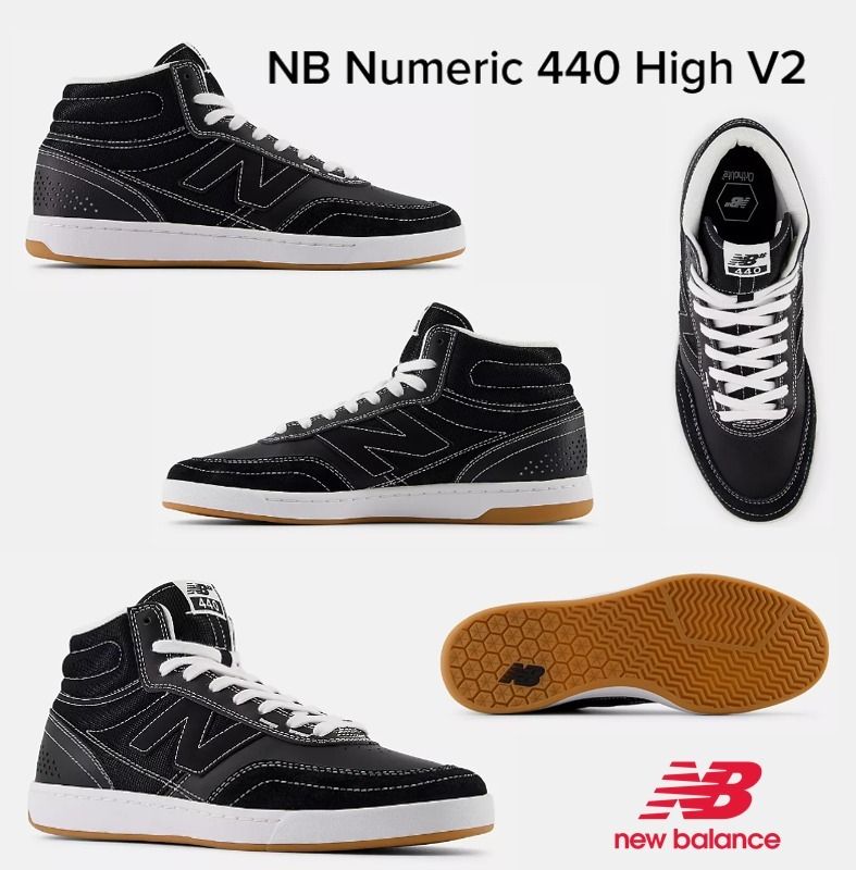 送料&関税込!スケシュー☆NB Numeric 440 High v2☆選べる2色 送料&関税込み スケシュー New Balance NB Numeric 440 High V2