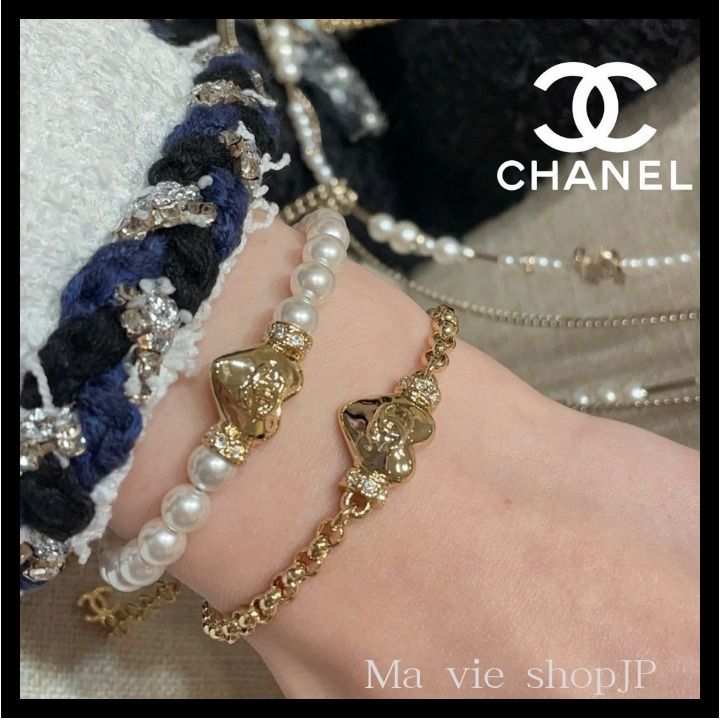 大人気！ハートが可愛い【CHANEL】シャネル ブレスレット