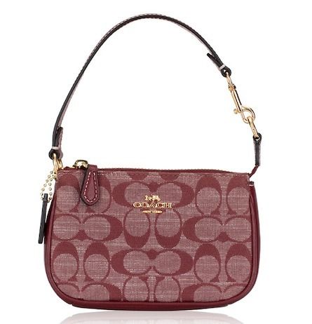 セールCoachノリータ15シグネチャーシャンブレーリストレット セールCoachノリータ15シグネチャーシャンブレーリストレット