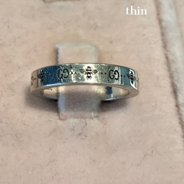 定番☆ビーのデザインがGOOD【GUCCI】GG and Bee Engraved ring