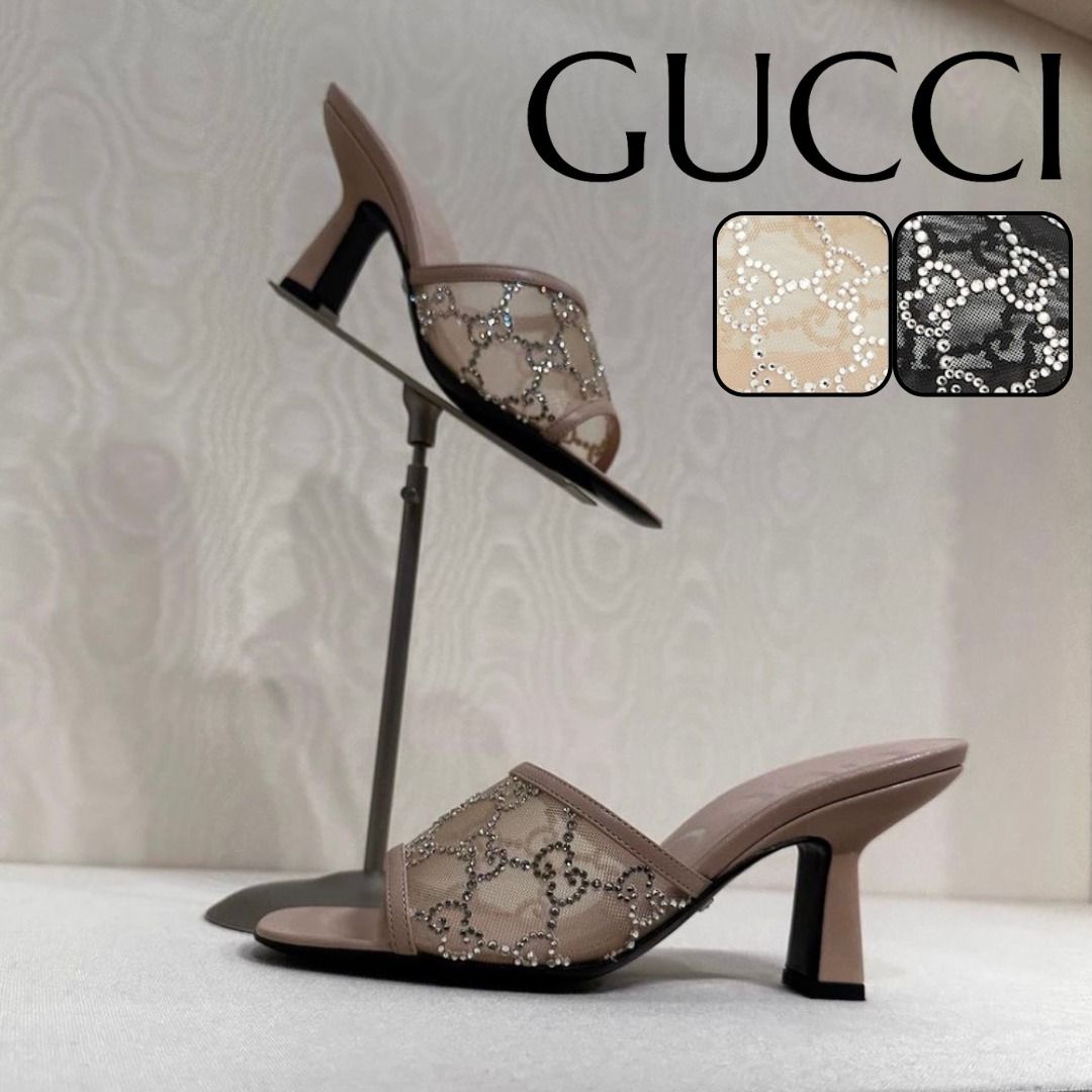 ウィメンズ GG ミッドヒール スライドサンダル (GUCCI/サンダル
