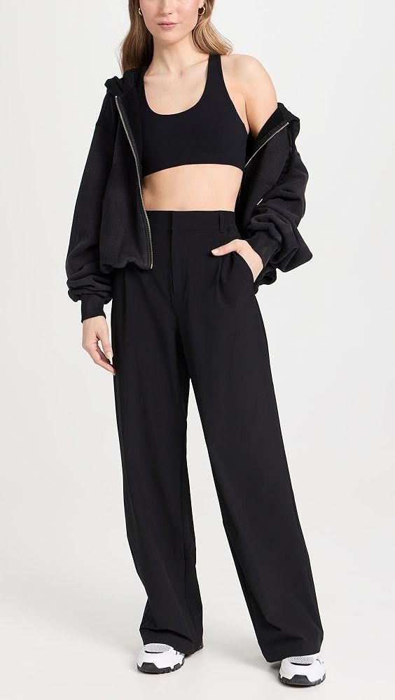 【全商品オープニング価格 特別価格】 大人気【Alo Yoga】High Waist Pursuit Trousers ワイドパンツ ヨガ・ピラティス