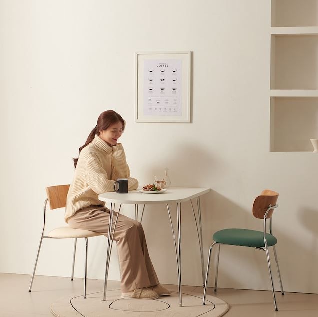 CHLOE クロエ 半楕円テーブル 1200サイズ (120x60x73.5cm) (机