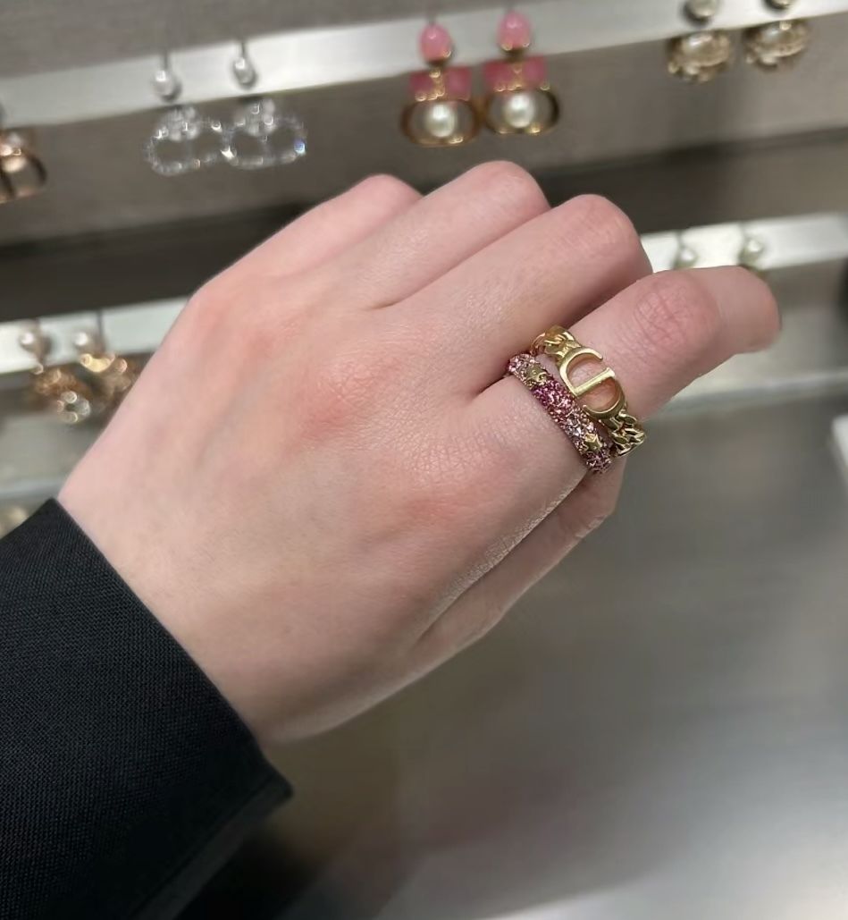 長く愛用できる♪】DIOR☆Petit CD リングセット (Dior/指輪