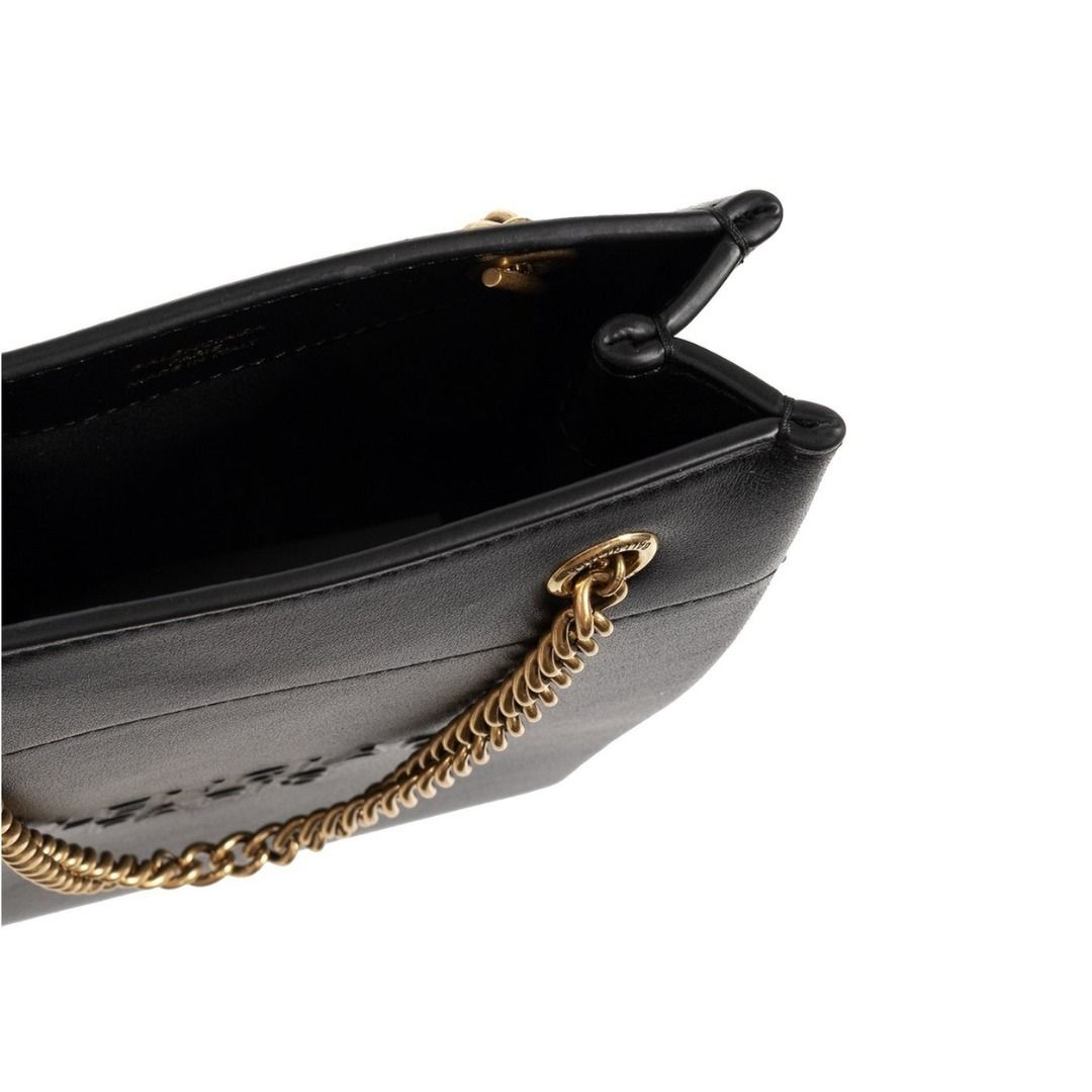 【関税込み】 Balenciaga バレンシアガ ハンドバッグ 関税込み】 バレンシアガ チェーンロゴ ブラックバッグ