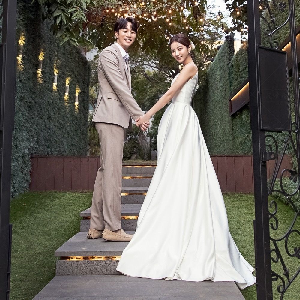 パールキャミソールウェディングドレス結婚式花嫁 (ウェディング