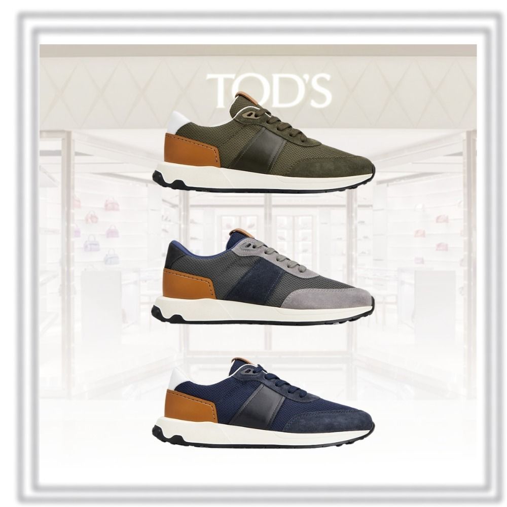 【国内即発】TOD'S レザー＆ファブリック スニーカー XXM63K0GT80R08140G-18.jpg